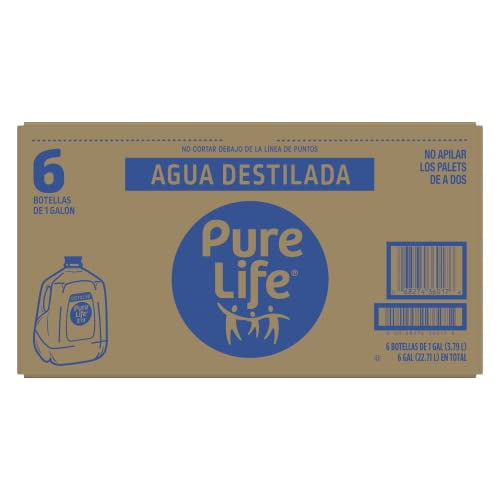 Pure Life Distilled Water (1 Gallon Bottles - 2 Cases of 6 (12 Gallons))