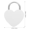 thumbnail image 2 of MasteelfCA Small Padlock with Key Romantic Couples Wishing Lock Jewelry Box Suitcase Lock, 2 of 7