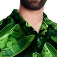 thumbnail image 5 of Saint Patrick's Day Men's Casual Button Down Short Sleeve Hawaiian Printed Summer Beach Shirts, 5 of 6