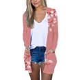 thumbnail image 2 of (clearance)IDALL Long Cardigans for Women Cardigan Sweaters for Women Cardigan for Fall Front Cardigan with Pockets Casual Duster Knit Cardigan Sweater Kimonos for Women Cardigan Pink S, 2 of 5