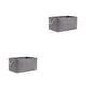 thumbnail image 4 of Wosthever Caja de almacenamiento plegable con asas de cuerda - Contenedor de almacenamiento de aplicación amplia conveniente y versátil de gris (31*21*13) 2Conjunto, 4 of 6