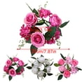 thumbnail image 3 of Rose Candle Rings with Greenery – 7.87" Artificial Flower Wreath for Valentine’s, Wedding & Mantel Decor (Plastic), 3 of 4