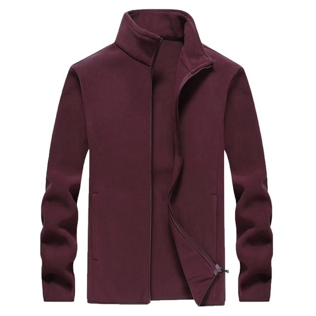 Qertyioot Manteau Décontracté d'Hiver pour Homme à Col Montant à Manches Longues Chaud Mode