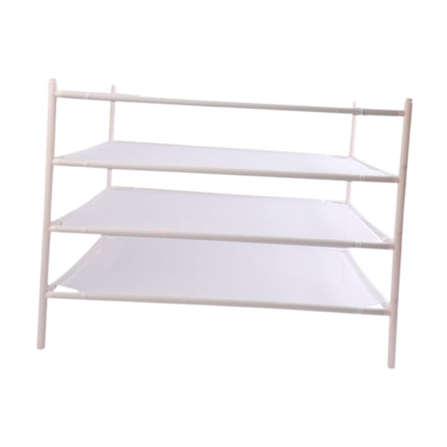 Estante de secado de lavandería Estado de ahorro de espacio apilable Ropa seca para calcetines de frutas secas para pimientos balcón al aire libre