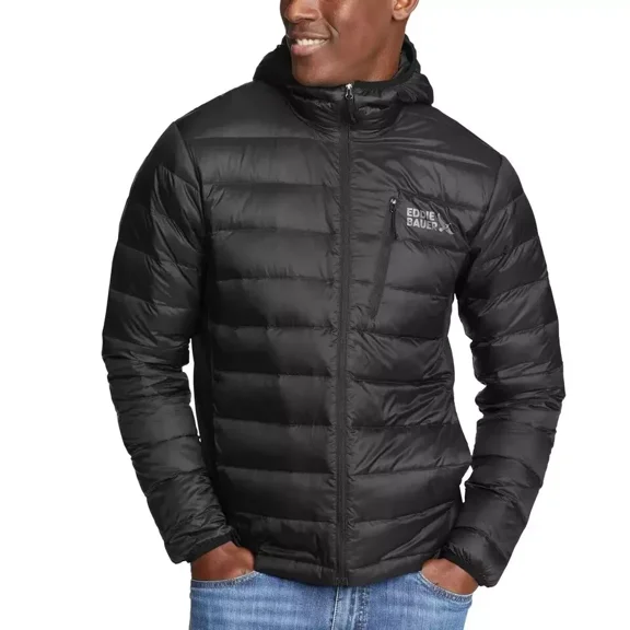 Eddie Bauer Men's Puffer Jacket, Black, Large