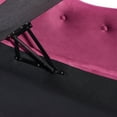 thumbnail image 2 of Aijia 60" Velvet Multifunctional Storage Chaise Lounge Buttons Tufted Nailhead Trimmed Solid Wood Legs with 1 Pillow (Red), 2 of 6