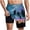 Navy, variant on Shorts for Men Plus Size Hawaii Printed Drawstring Elastic Waisted Loose Comfy Shorts with Pokcet Blue M