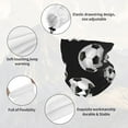 thumbnail image 6 of Soccer Balls Black Winter Neck Gaiter Warmer Face Mask Warm Face Scarf Cover For Cold Weather Outdoor, 6 of 7