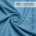 thumbnail image 3 of Linteum Textile Supply 100% Cotton Thermal Snag-Free Blanket (Blue, Twin) 66x90 in, 3 of 8