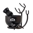 thumbnail image 6 of Grandslam Deluxe Shaving Kit for Men, 3 in 1 Shaving Set Includes Shaving Brush, Stainless Steel Shaving Bowl and Razor & Brush Holder, Black Set, 6 of 7