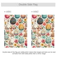 thumbnail image 3 of Eggs Rabbits Floral Garden Flag House Banner 28" x 40" Double Sided Outdoor Yard Decoration, 3 of 6