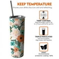 thumbnail image 5 of Boho Flowers 20 Oz Insulated Stainless Steel - Double Wall Vacuum Coffee- Insulated Travel Coffee Mug, 5 of 5