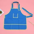 thumbnail image 3 of unbranded 3PCS Kids Painting Aprons Practical Fine Arts Aprons Drawing Painting Smock Portable Painting Smock Lightweight Art Drawing Tool for Kids Child Wearing Blue, 3 of 8