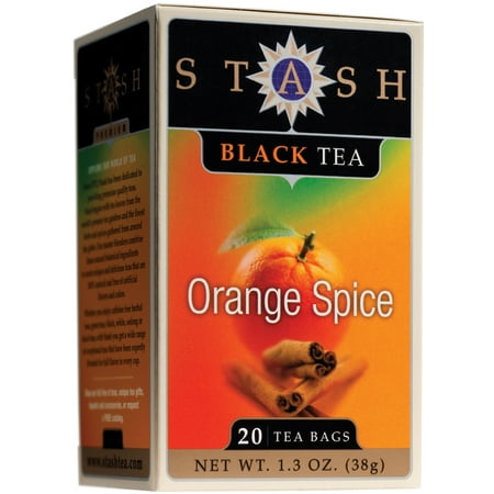 (3 Boxes) Stash Tea Orange Spice Black Tea, 20 Ct, 1.3