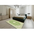 thumbnail image 4 of Ahgly Company Indoor Square Traditional Khaki Gold Medallion Area Rugs, 6' Square, 4 of 6