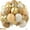 Brown Sand White Gold, variant on Brown and Gold Balloons, 60PCS 12 Inch Brown Sand White and Nude Balloon Set with Metallic Gold Confetti Balloons, Latex Helium Balloon for Birthday Wedding Graduation Anniversary Party Decorations