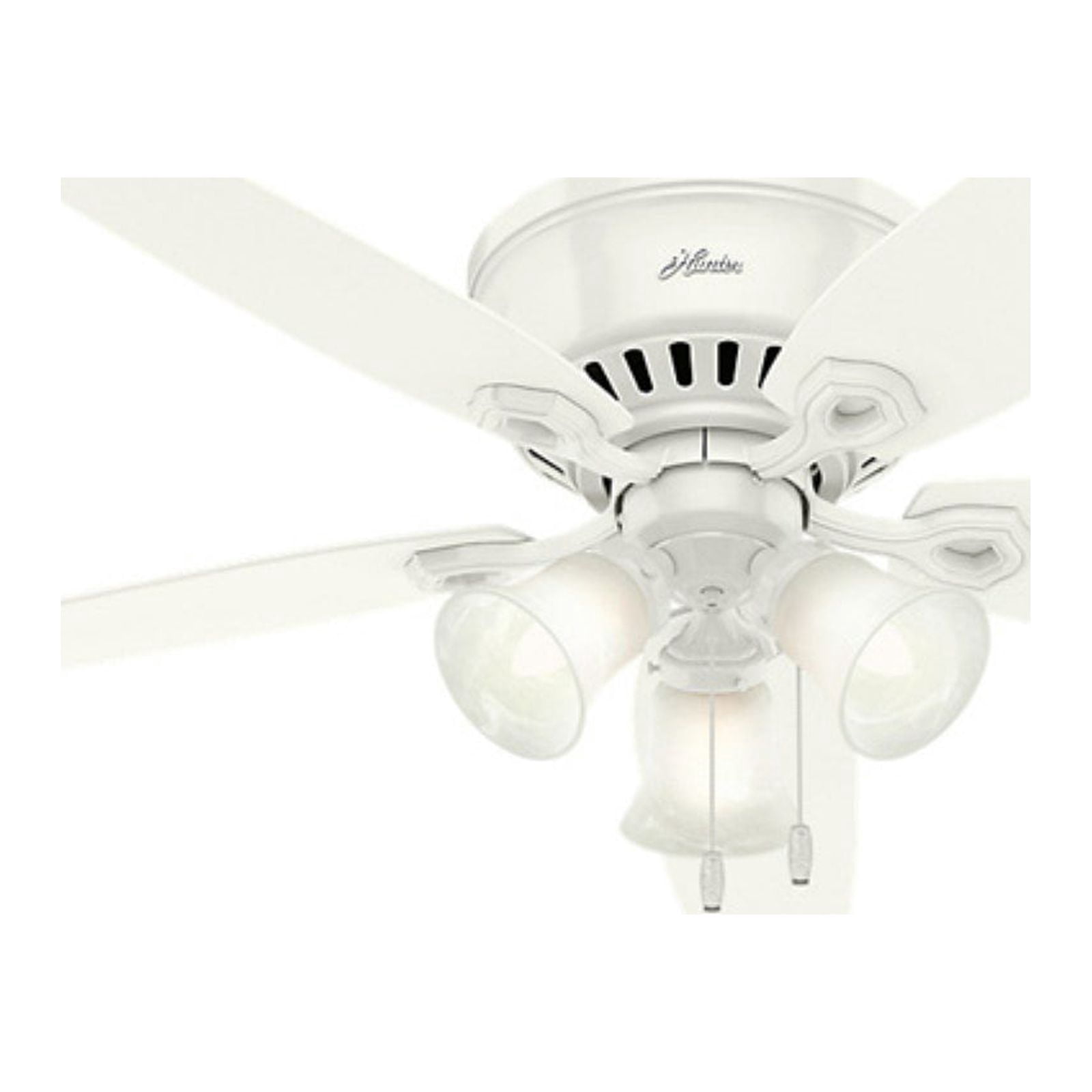 Hunter Fan Company Builder Low Profile 52″ Ceiling Fan w/ Pull Chain, Snow White Sansujyuku sansujyuku.com