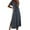Dark Gray, variant on Up to 30% off Summer Saving Women Dresses, Women's Fashion Crewneck Loose Half Sleeve Solid Knee-length Dress(Olive Green,S)