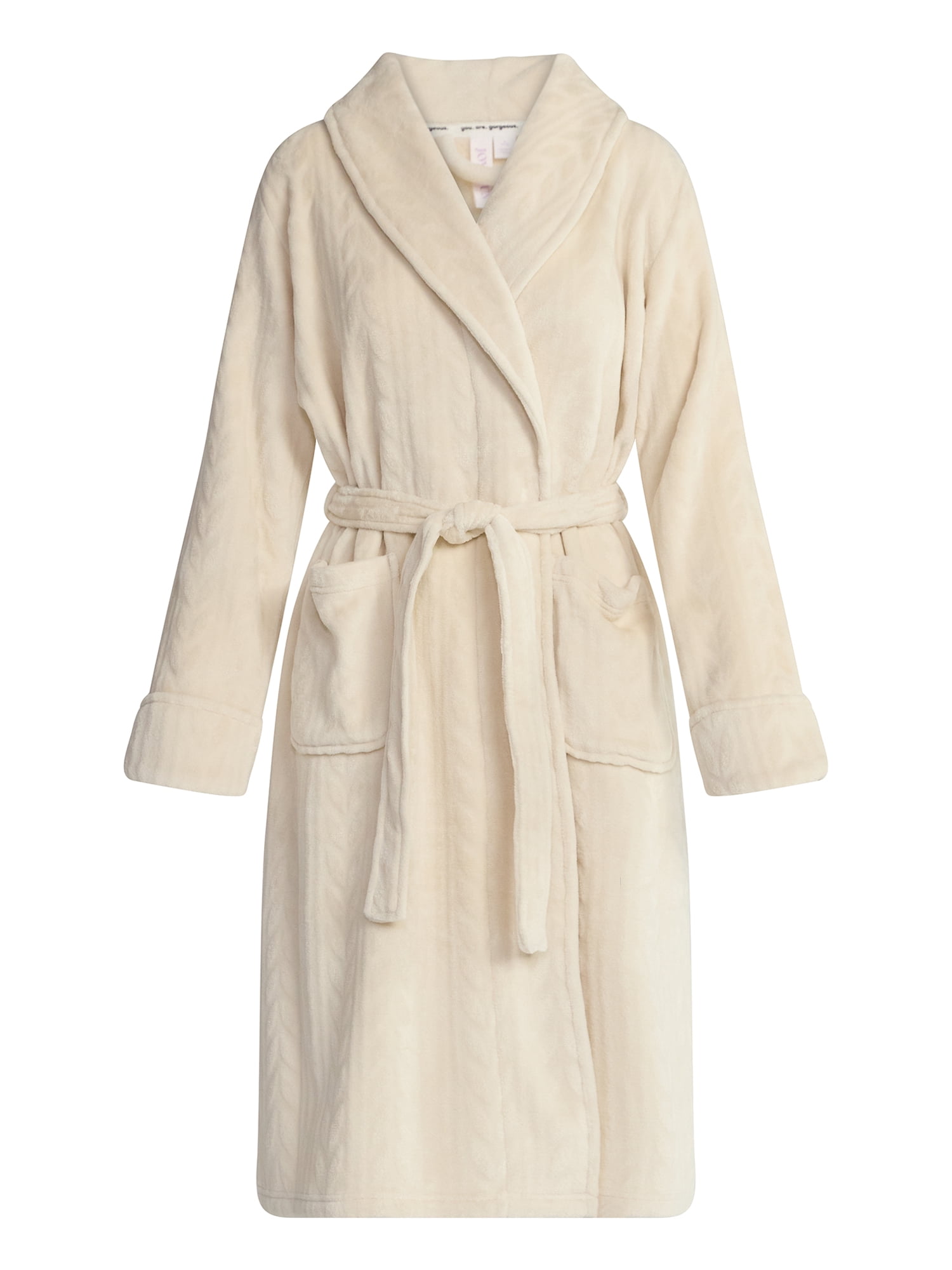 Joyspun Women's Plush Robe, Sizes S-3X