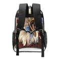 thumbnail image 2 of Sikiie Eagle With USA Flags Clear Backpack, Transparent Bookbag for School for Women Men, Capacity Clear Bag for College, Travel, 2 of 7