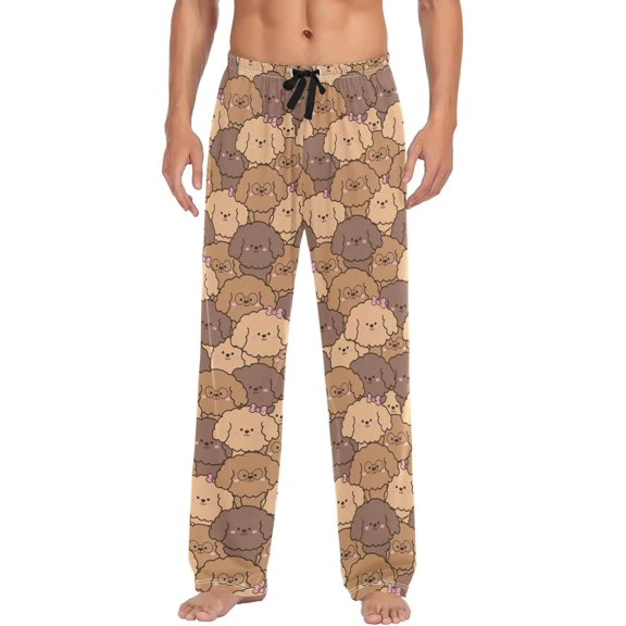 GZHJMY Dog Pajama Pants for Men, Lounge Pants Lightweight Men Pajama Bottoms with Drawstring Pockets, Christmas New Year Birthday Gifts, XX-Large