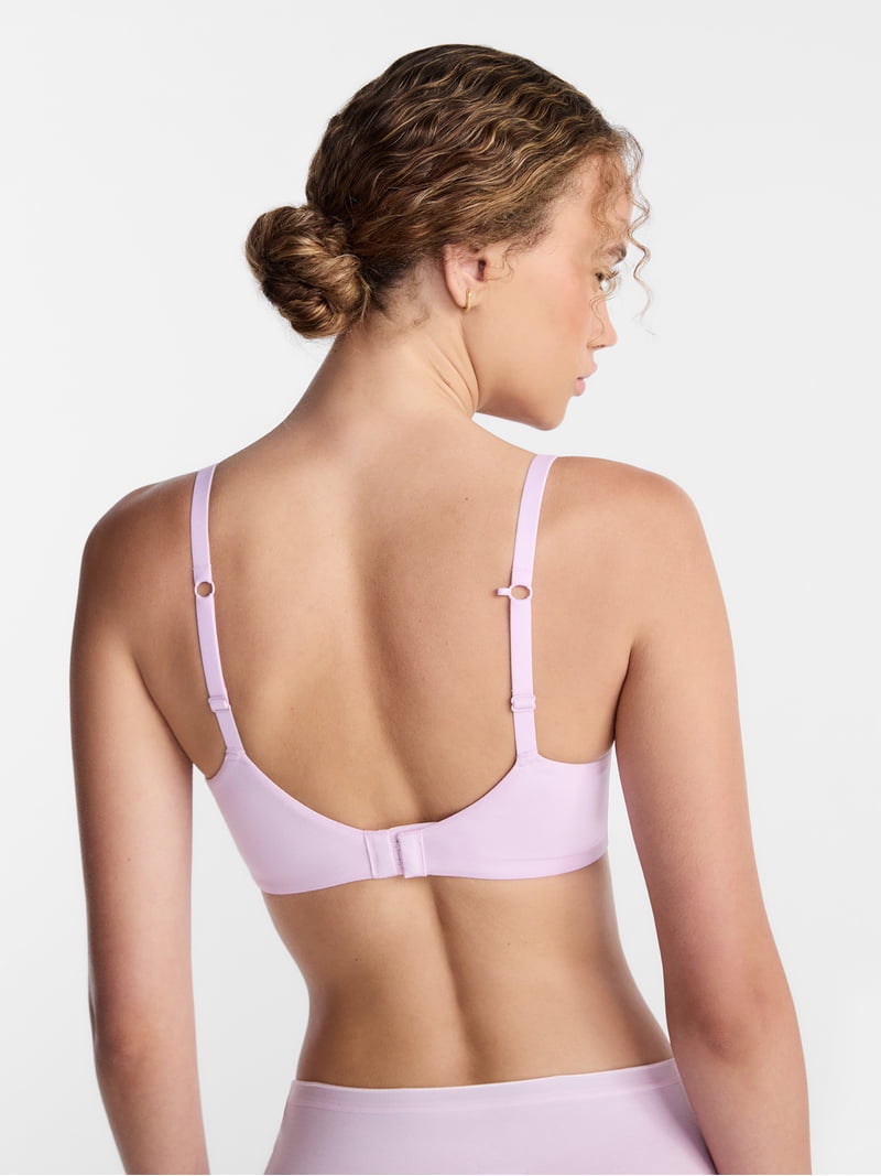 Joyspun Women's Lightly Lined Cotton Blend Comfort Wireless Bra