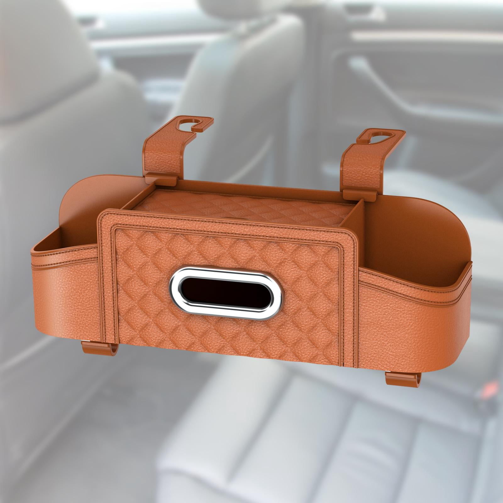 Baoblaze Car Backseat Organizer Storage Box Auto Interior Decoration Drink Cup Holder Yellow