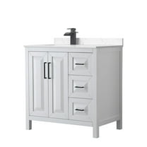 Wyndham Collection Wcv252536s-Left-Vca-Mxx Daria 36" Free Standing Single Basin Vanity Set