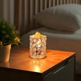 thumbnail image 4 of Crystal Wax Melt Warmer Candle for Scented 2 in 1 Melts Fragrance Cubes Melter Home Office Deco Night Light Valentines Day Birthday Gifts Women Mom Girl(01-Gold), 4 of 5