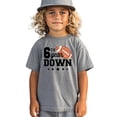thumbnail image 4 of 6th Year Down Football Shirt for 6 Year Old Sports Theme Sixth Birthday Party Tee Granite Heather Shirt Youth Small, 4 of 6