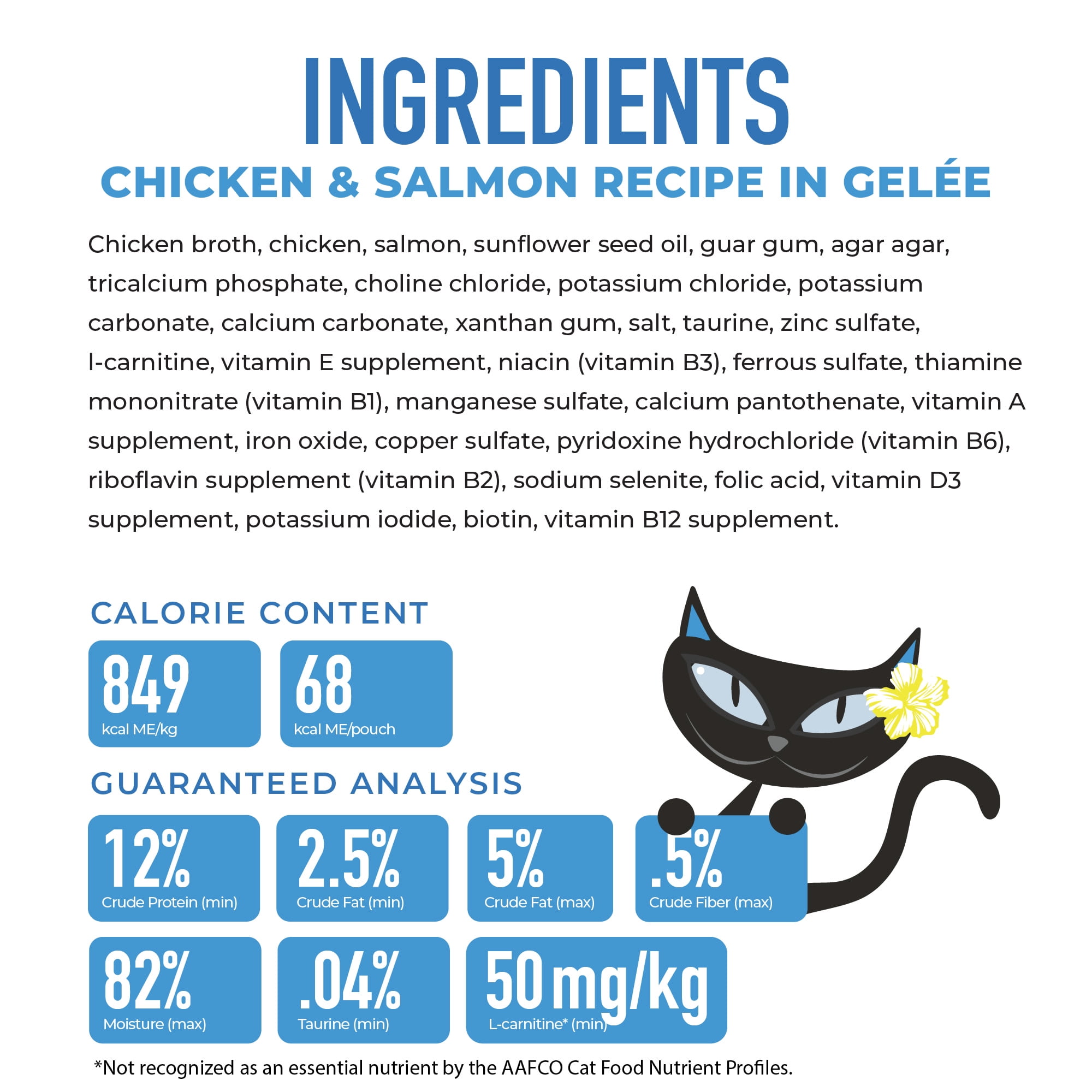 (24 pack) Tiki Cat Gelee Wet Cat Food, Chicken & Salmon 2.8 oz. Pouch