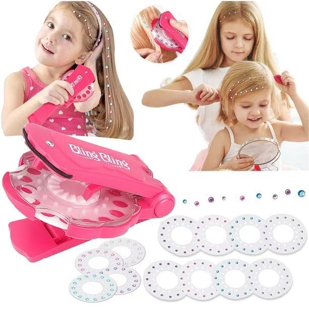 TAZEMAT Hair Gem Stamper Decoration Deluxe Set Hair Bedazzler Kit With Rhinestones with Glam Styling Tool and 180 Gems TAZEMAT Hair Gem Stamper Decoration Deluxe Set Hair Bedazzler Kit With Rhinestones with Glam Styling Tool and 180 Gems