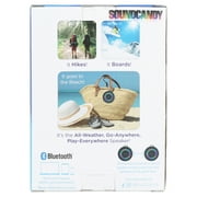 PoolCandy Aqua Splash Portable Bluetooth Speaker with Waterproof, Black, PC3050BL