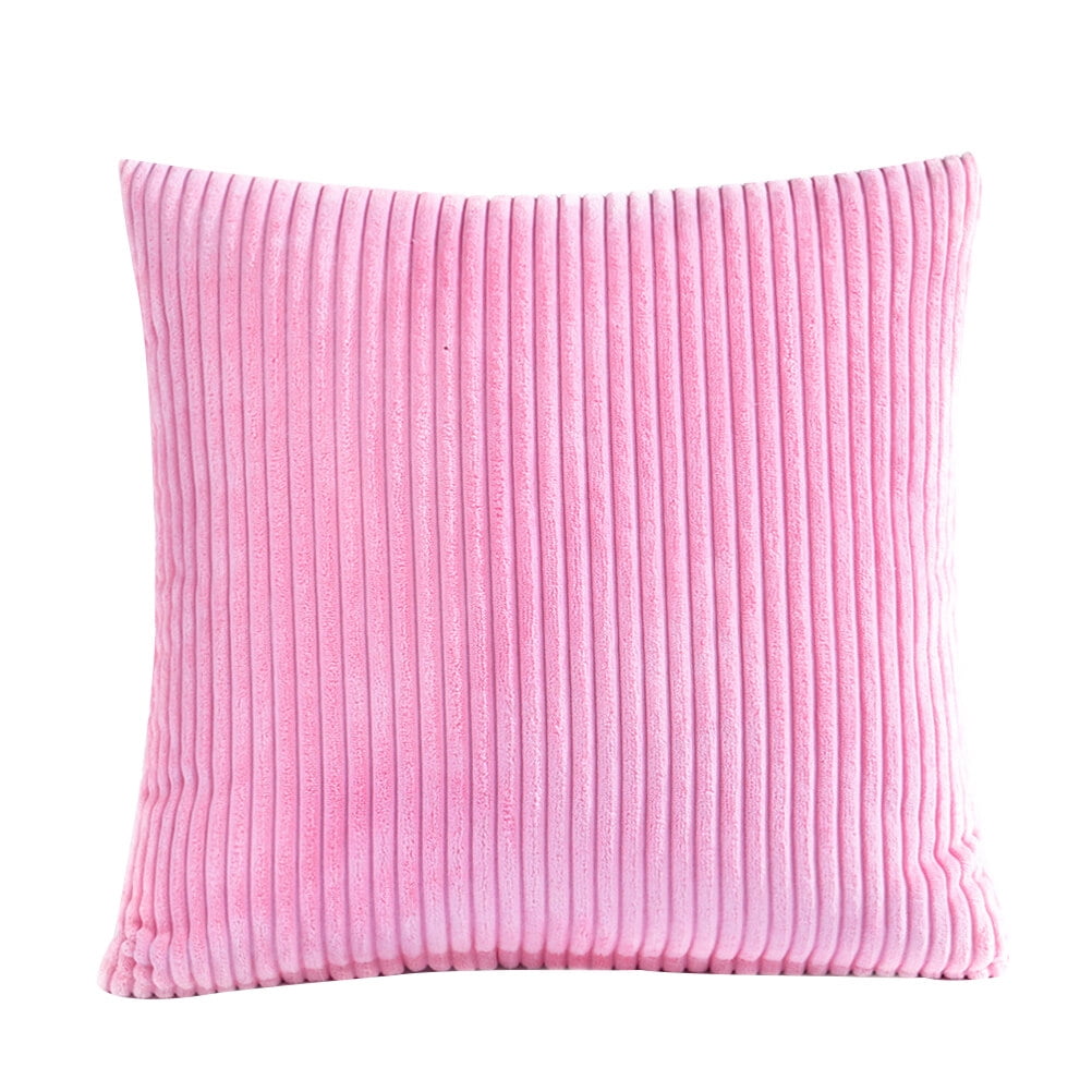 Pink Corduroy Pillow Covers Throw Pillow Cases Square Cushion Covers