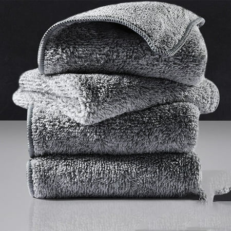 

5Pcs Absorbent Kitchen Dish Towel Housework Cleaning Thickened Coral Fleece Rag