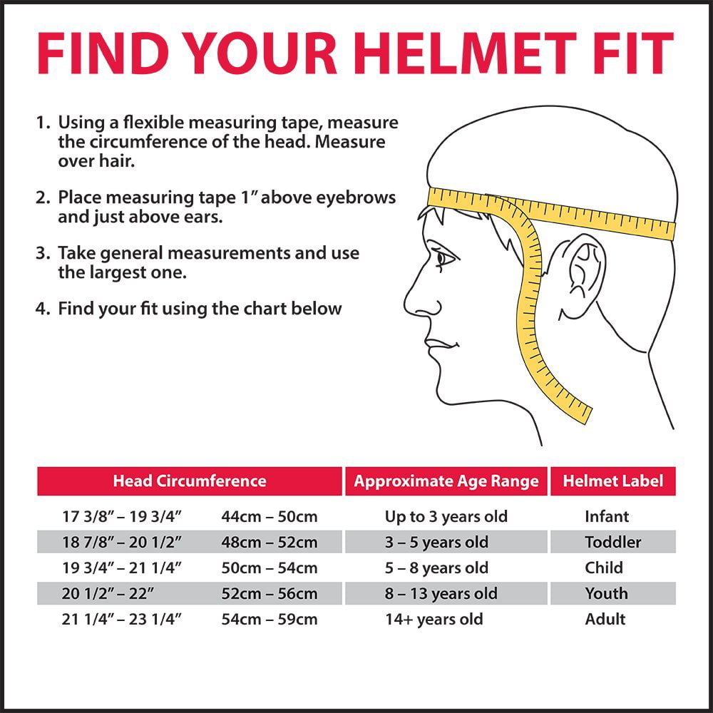 Schwinn Helmet Size Chart