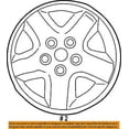 thumbnail image 2 of Jeep CHRYSLER OEM 05-07 Liberty-Wheel-Alloy Aluminum 1BX27PAKAB, 2 of 2