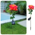 thumbnail image 4 of EWASWON Christmas Red Artificial Rose Solar Stake Lights, Waterproof LED, Outdoor Decor for Garden Lawn, Holiday Christmas Gift, 4 of 9