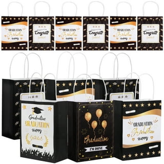 Small Gift Bags with Ribbon Handles: Gold Mini Gift Bag, for Birthday  Weddings Christmas Holidays Graduation Baby Showers (Metallic Dots 8 Pack  Bulk)
