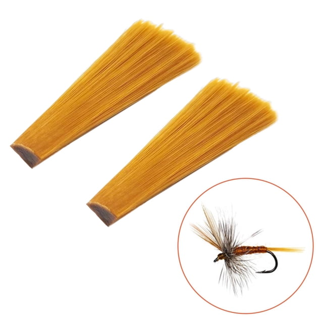 2 paquetes de materiales para atar moscas, herramientas para atar moscas de nailon de colores brillantes, suministros , atado de moscas Marrón Macarena Materiales para señuelos de pesca