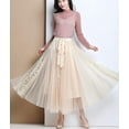 thumbnail image 3 of ORUYROP Long Arc-en-Ciel une Ligne Tulle Jupe Étagée Jupon (Tulle), 3 of 7