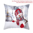 thumbnail image 3 of Funda de cojín navideña con muñeco de nieve, adornos navideños para el hogar, Navidad 2024, regalo de Navidad, adornos navideños, Año Nuevo 2025, 3 of 5