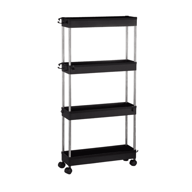 Estante Organizador De 4 Niveles Para Cocina/baño, Negro