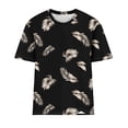 thumbnail image 4 of Taqqpue T Shirts for Women Plus Size Short Sleeve Crewneck Classic Fit Floral Printed Tee Tops Casual Shirts Blouses Womens Summer Tops, 4 of 4