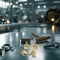 thumbnail image 5 of Uxcell 4-Pack Knurled Thumb Screws, M3x6mm Solid Brass Flat Head Knobs Bolts with Shoulder Grip Fasteners, 5 of 6