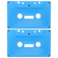 thumbnail image 1 of Shisuyan Rectangular Cassette Tape Decor Sky-Blue Plastic 2Pcs 3.9X2.5X0.5In, 1 of 8