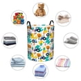 thumbnail image 4 of Daiia Cute tractor and vehicle Pattern Round Laundry Basket with Handles Thickened Waterproof Circular hamper,Dirty Clothes Storage Basket for Bedroom,Bathroom,College Dorm-Medium, 4 of 6