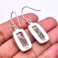 thumbnail image 2 of Asteroid Jasper -Madagascar Designer Handmade 925 Sterling Silver Earring 1.56", Asteroid Jasper Earring E_8036_341_7, 2 of 2