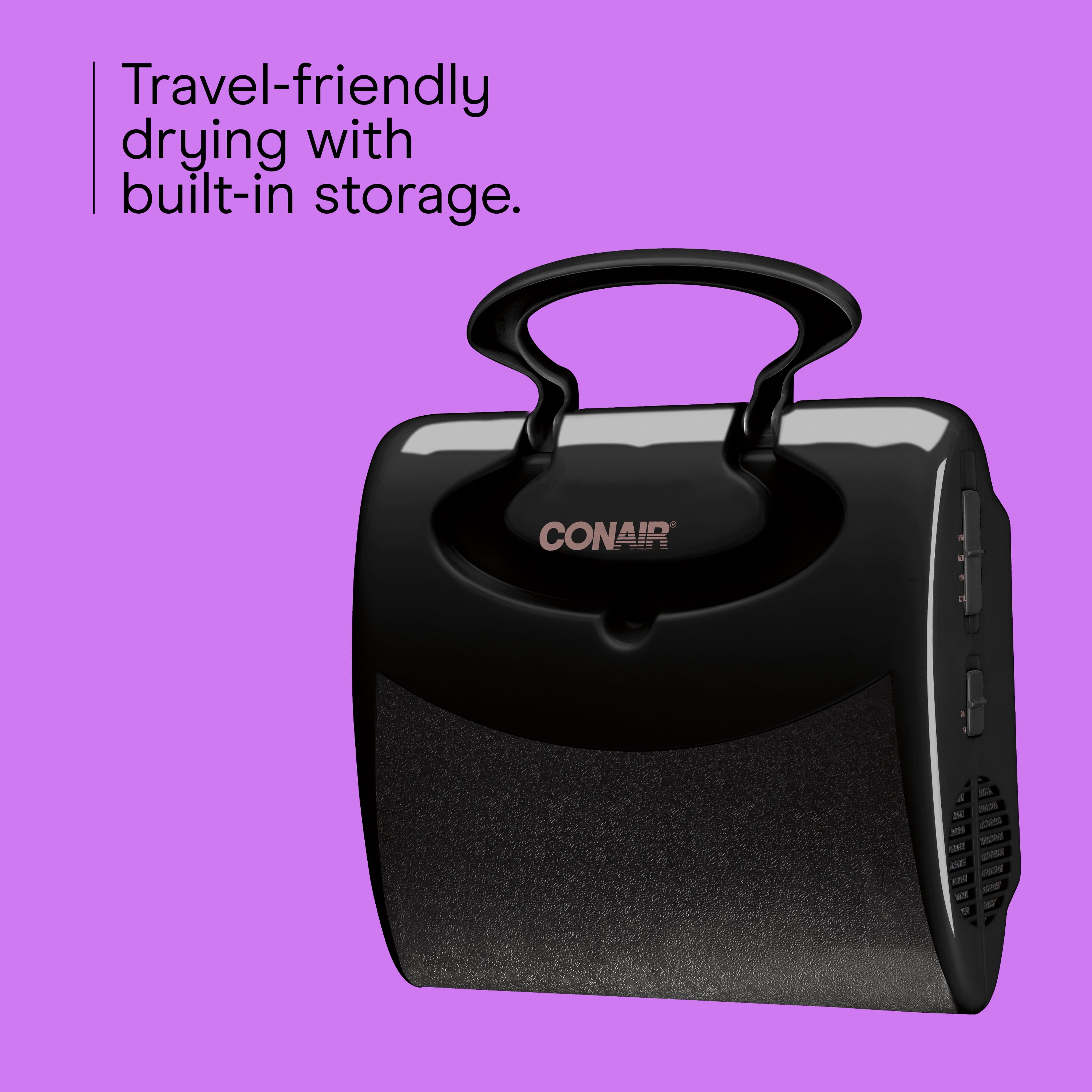 Conair Soft Bonnet Hair Dryer, Portable Hot Conditioning & Styling, 4 Heat Settings