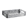 thumbnail image 5 of Tongina Bathroom Storage Rack Cosmetic Storage Tray Decor Decorative Tray Bathroom Vanity Tray Jewelry Tray for Dorm Shampoo Perfumes Clear Gray 1 Layer, 5 of 8